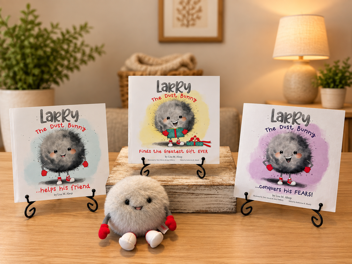 Larry the Dust Bunny - Books & Stuffie Set - 15% Discount!